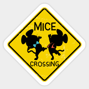 Pixie & Dixie crossing Sticker